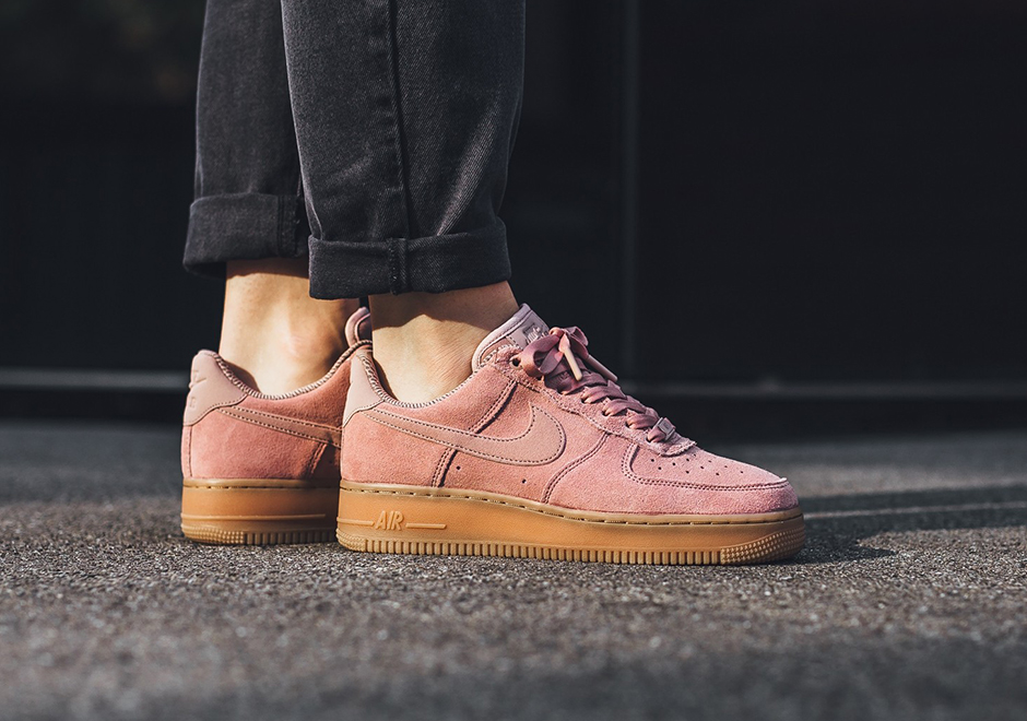 Nike Air Force 1 Low Womens Suede Gum 