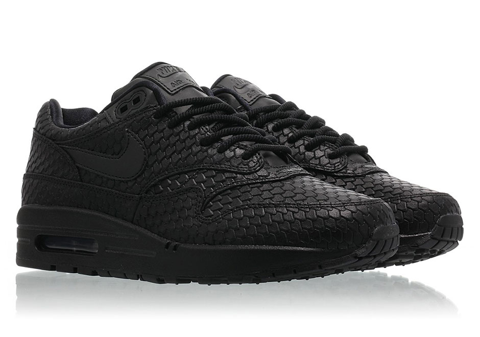 Nike Air Max 1 Premium Wmns Snakeskin Black 454746 014 13