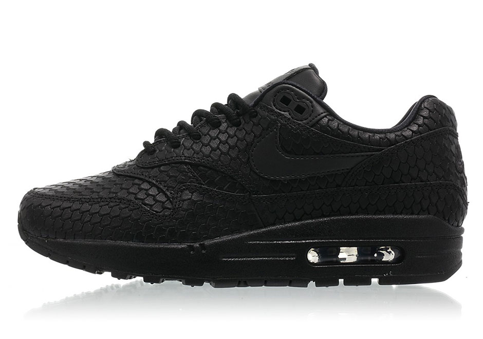 Nike Air Max 1 Premium Wmns Snakeskin Black 454746 014 5