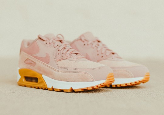Nike Pairs Particle Pink With Gum Soles On The Air Max 90