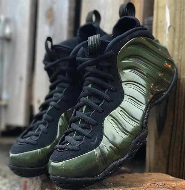 foamposite grey and green