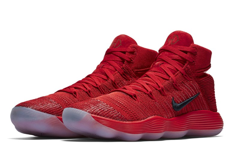 The Nike REACT Hyperdunk 2017 Flyknit Goes All-Red
