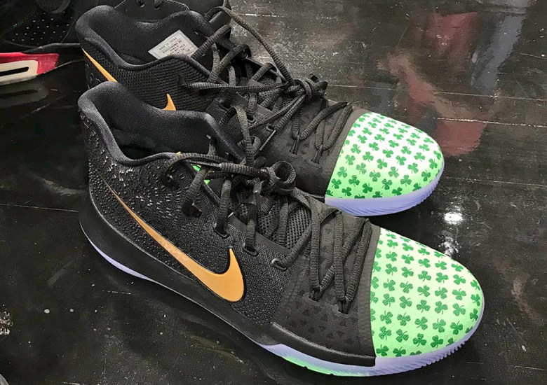 Kyrie Irving Is Ready For Tip-Off Of New NBA Season With Nike Kyrie 3 “Celtics” PE