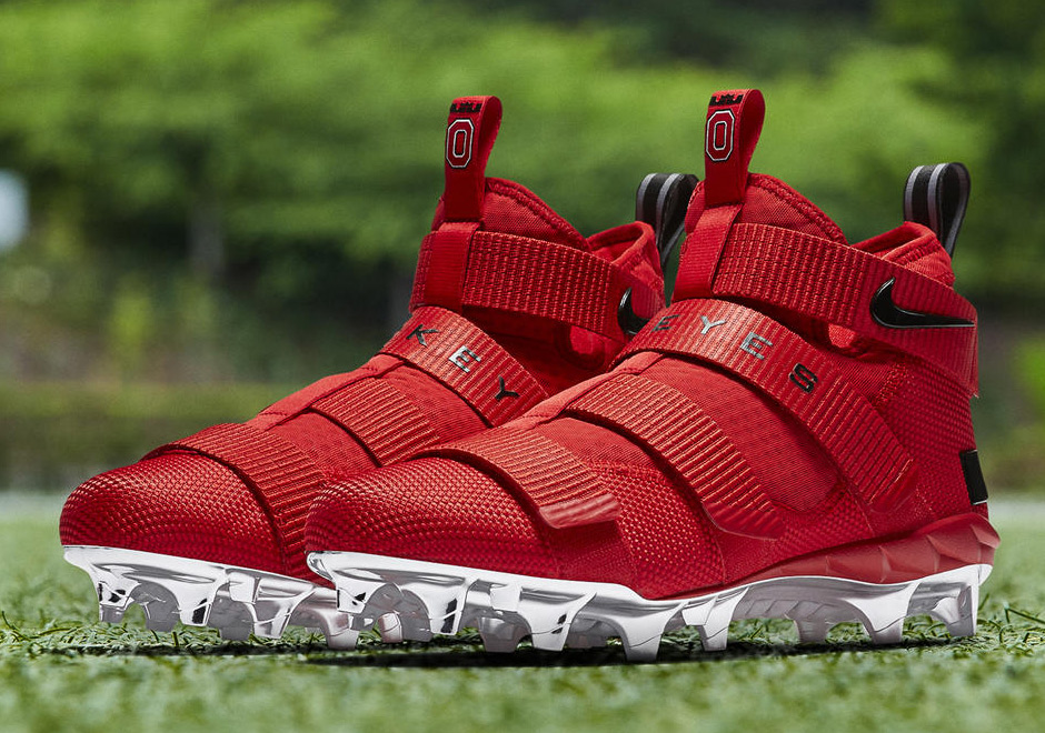 Nike Lebron Soldier 11 Ohio State Cleats 1