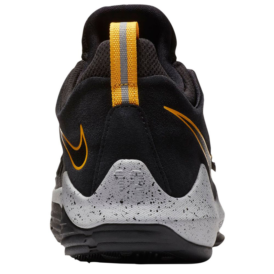 paul george shoes black and gold