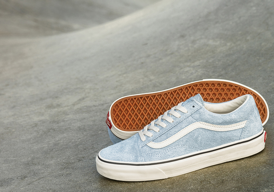 vans old skool blue fuzzy suede