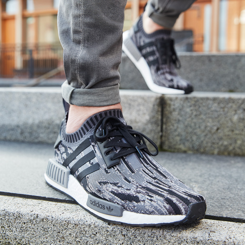 adidas nmd r1 white on feet