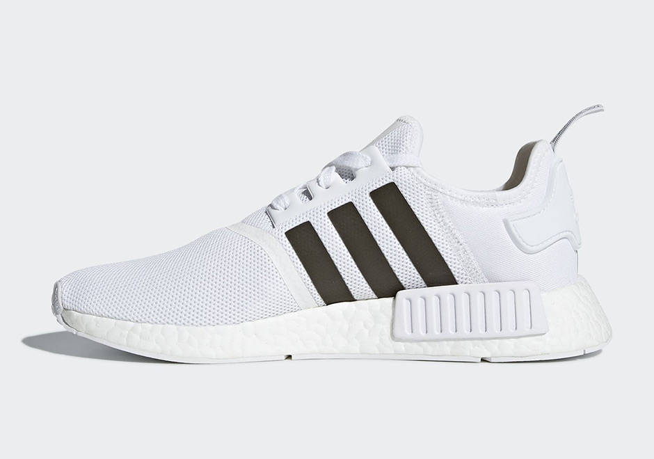 Adidas originals womens nmd r1 w shoes white by3033 sale