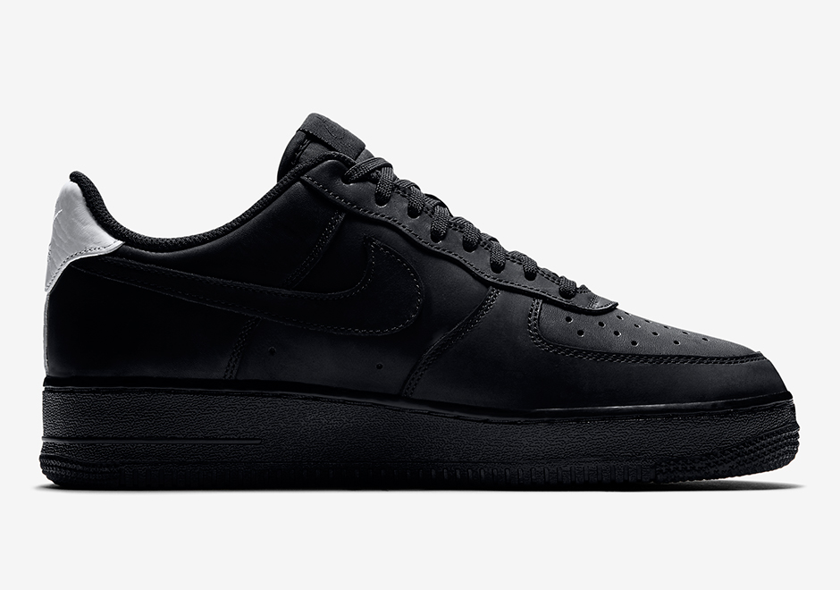 nike air force 1 black and white split