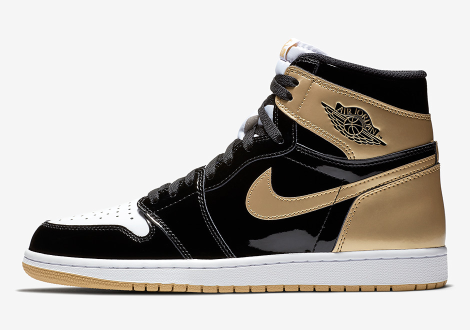 air jordan 1 black and gold