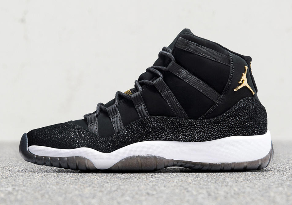 air jordan retro 11 black and gold