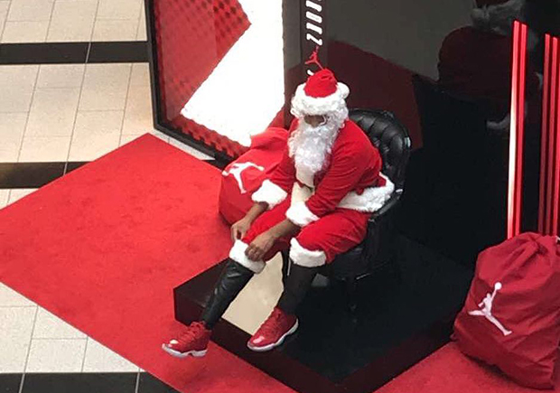 Jordan Brand Dresses Santa Claus In Air Jordan 11 “Win Like ’96” At Select Malls
