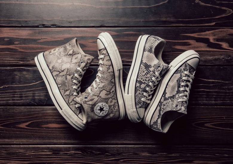 The Converse All-Star 1970s “Snakeskin” In Two Ways