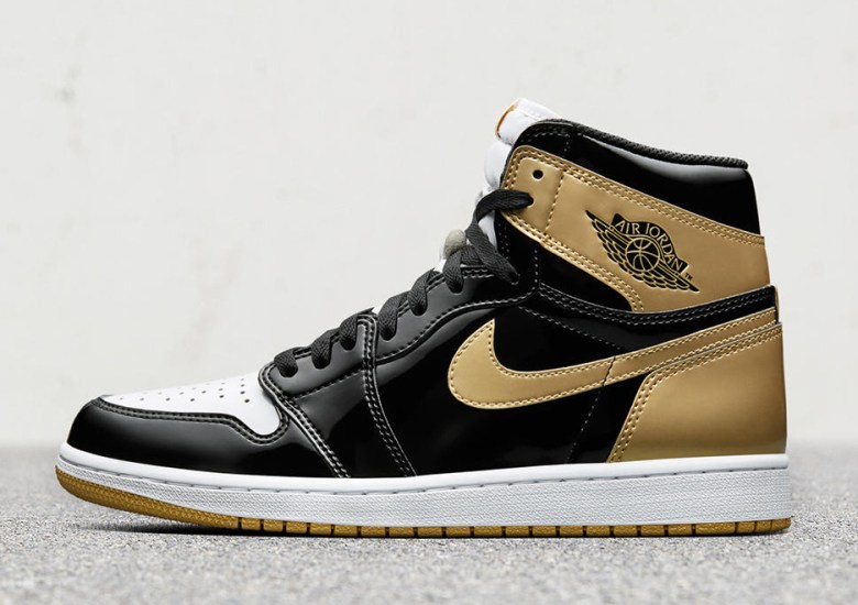 Air Jordan 1 Top 3 Black Gold Store List Cyber Monday Release Sneakernews Com