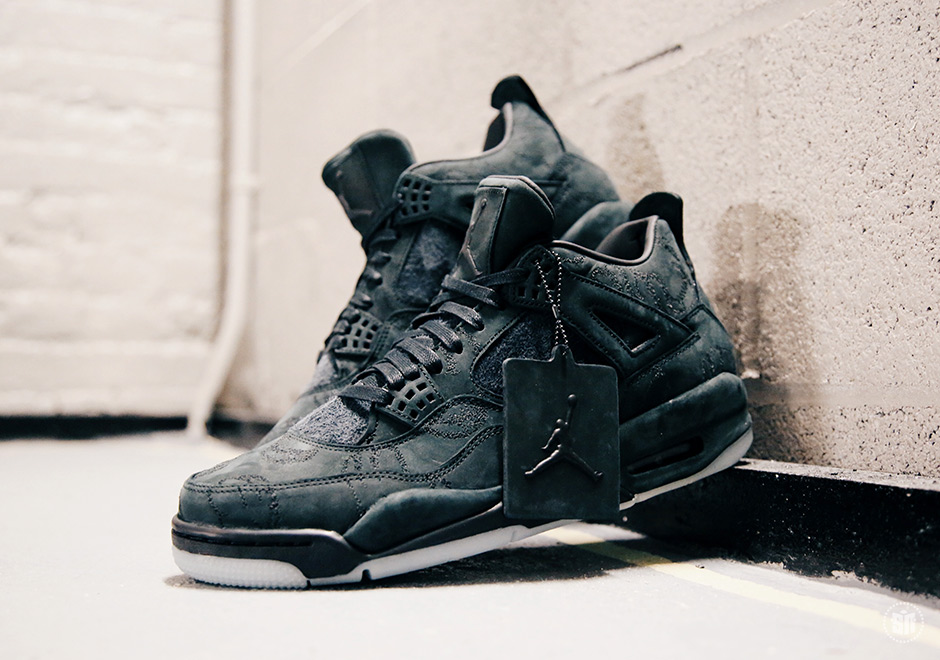 kaws jordan 4 black