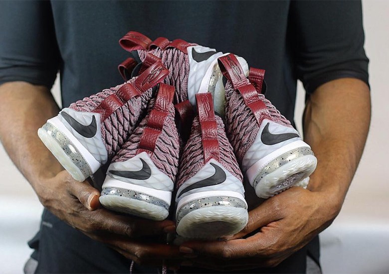 A Closer Look At The Nike LeBron 15 In Wine-Colored Flyknit