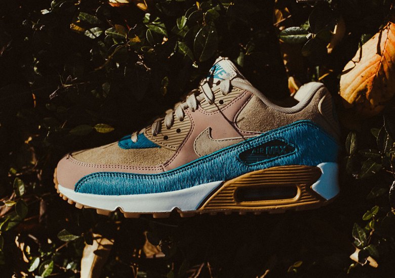 Nike Adds Smokey Blue Pony Hair To The Air Max 90