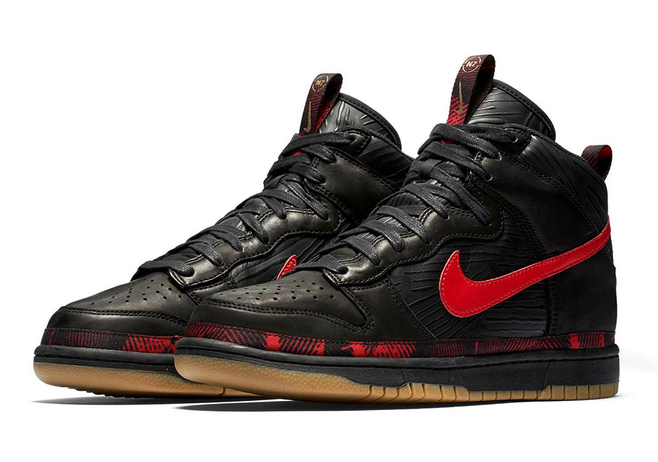 Nike Dunk High N7 Black Red 1