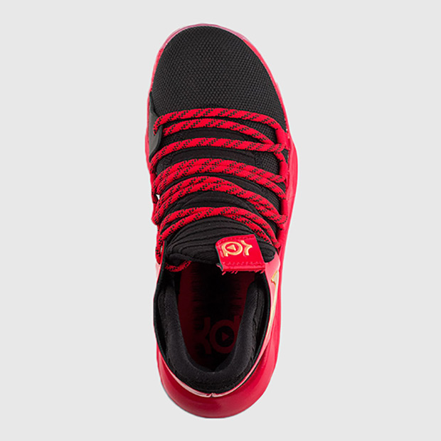 Nike Kd 10 Red Black Gold Kids Exclusive Aj7220 076 3