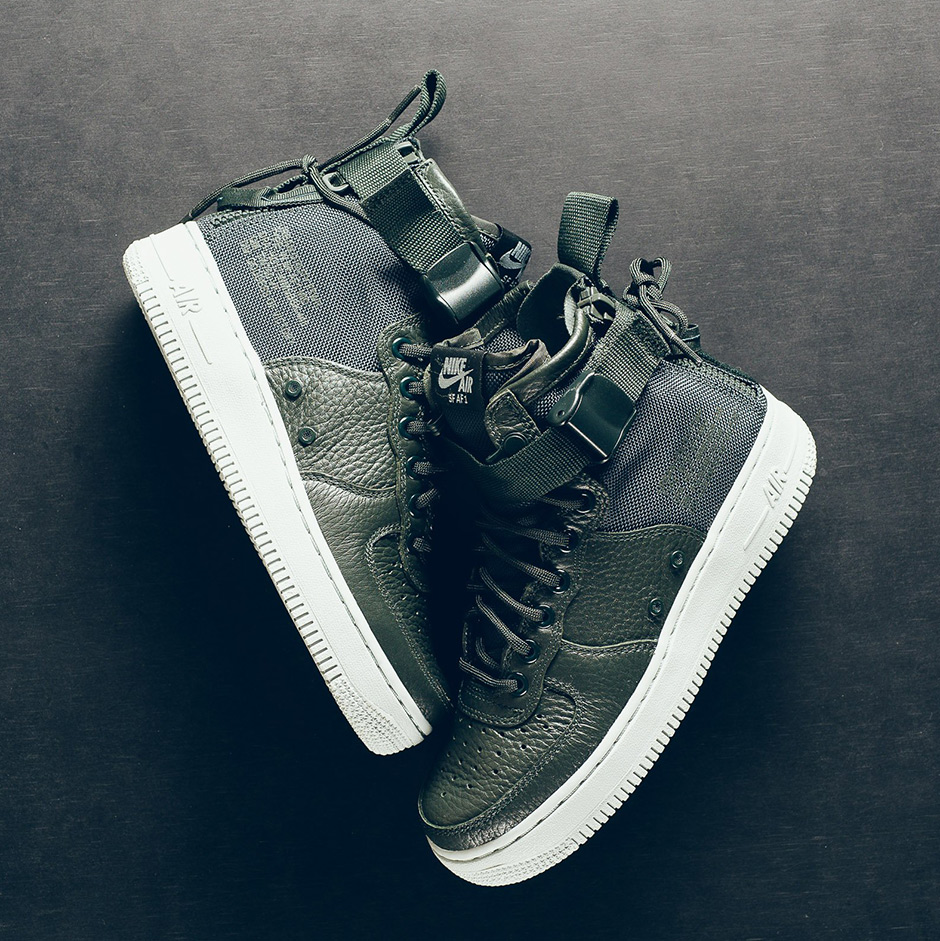Nike Sf Af1 Mid Outdoor Green Aa3966 300 Wmns 3