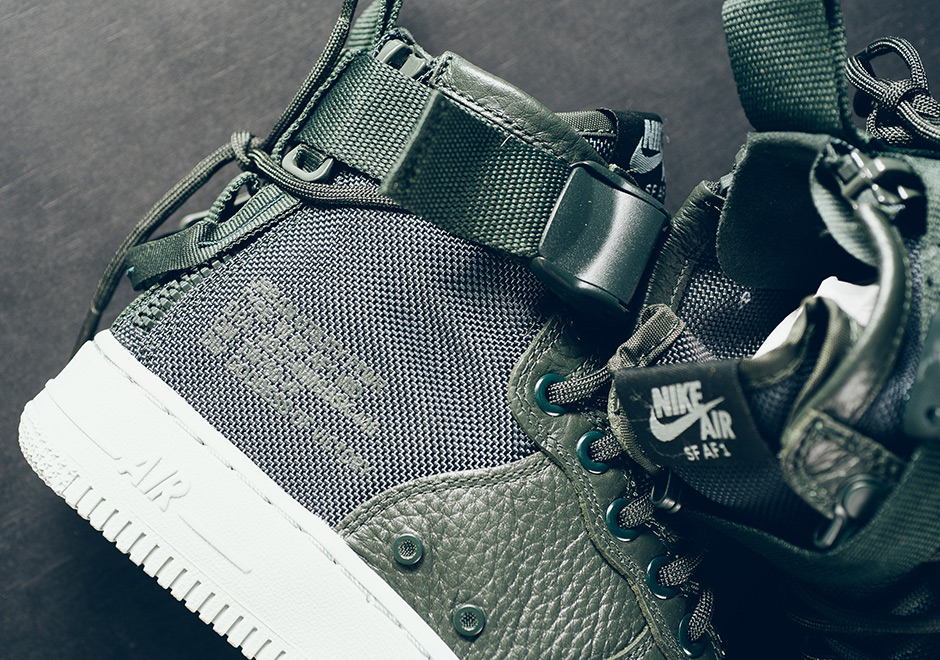 Nike Sf Af1 Mid Outdoor Green Aa3966 300 Wmns 6