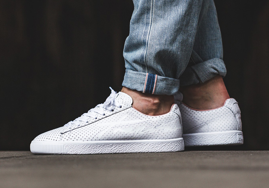 puma clyde perforated trapstar