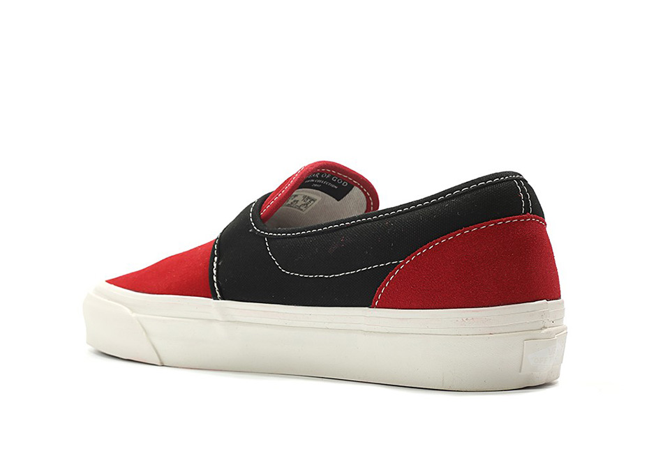 Vans Fear Of God Slip On Red Black 5