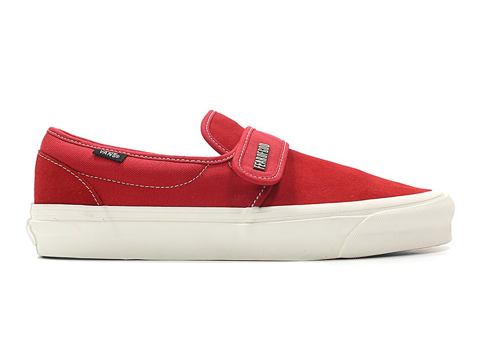 Vans Fear Of God Slip On Red Red 1