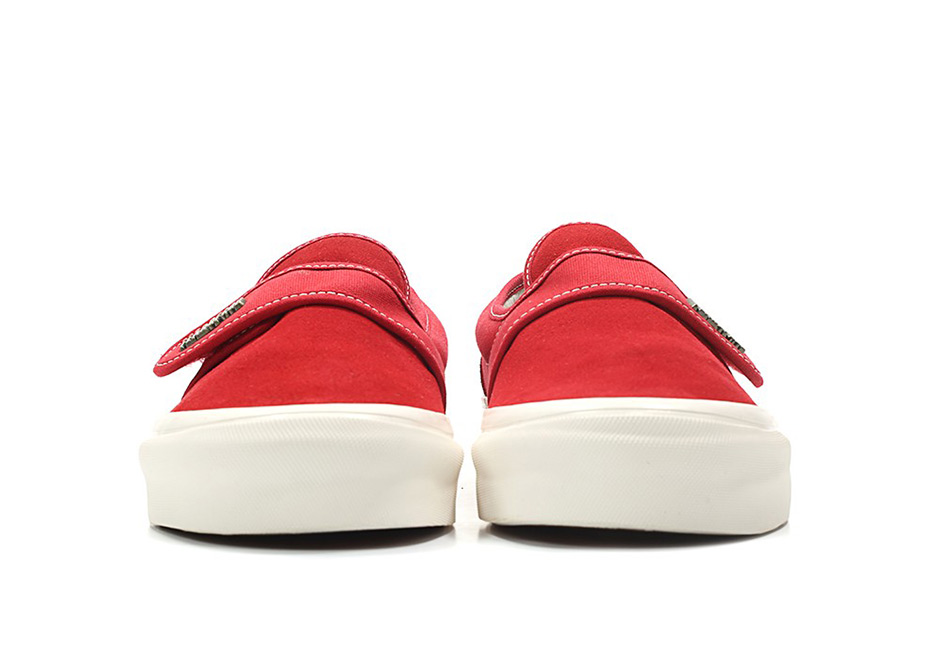 Vans Fear Of God Slip On Red Red 3