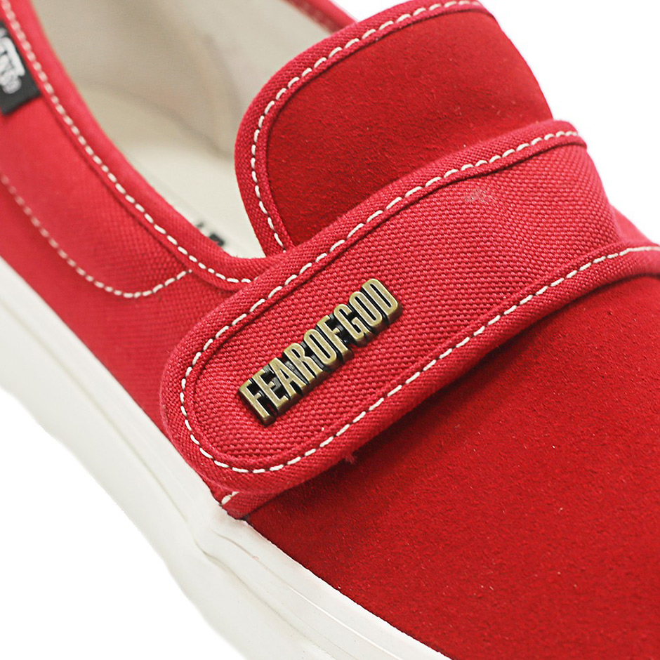 Vans Fear Of God Slip On Red Red 5