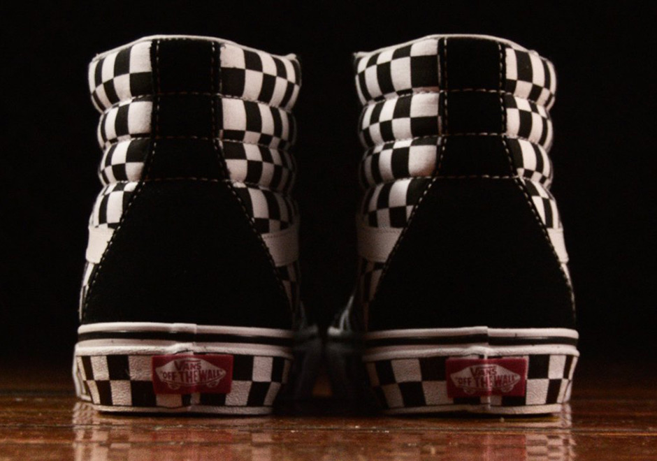 Vans Sk8 Hi Checkerboard Upper And Soles 2