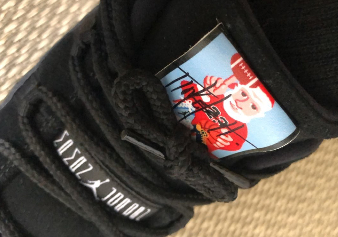 Tinker Hatfield Sends Autographed Air Jordan 11s And Sketches With Santa Claus Labels To Friends And Family