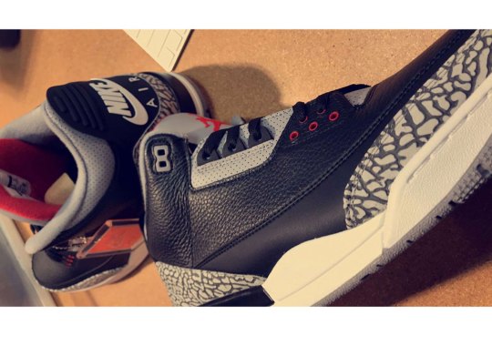 First Look At The Air Jordan 3 “Black Cement” 2018 Release