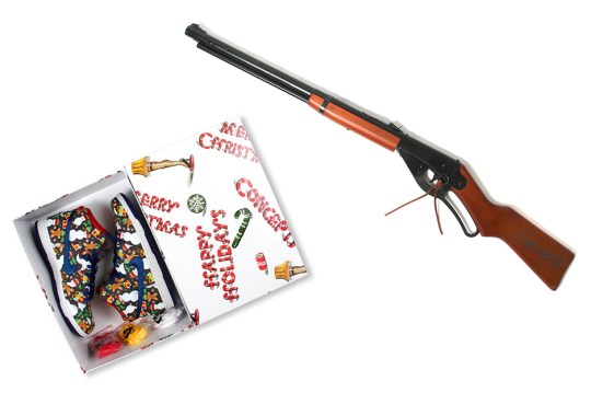 Concepts Celebrates Release Of “Ugly Christmas Sweater” Dunk With Limited Edition Red Ryder BB Gun