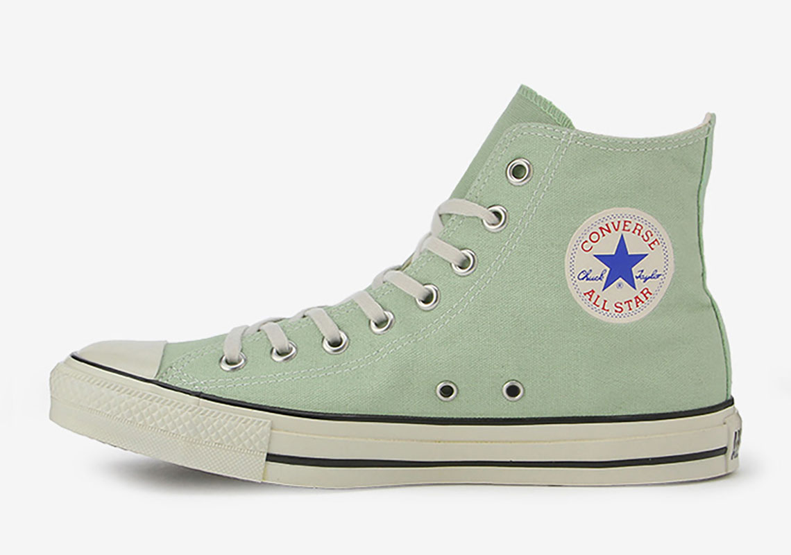 pastel green converse