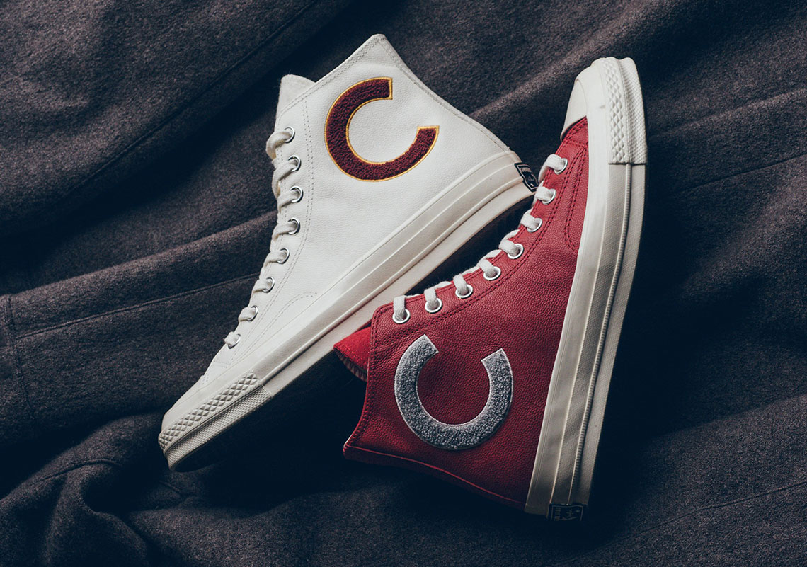Converse Adds Huge C Logos In Varsity Jacket Material To The Chuck Taylor All-Star 70