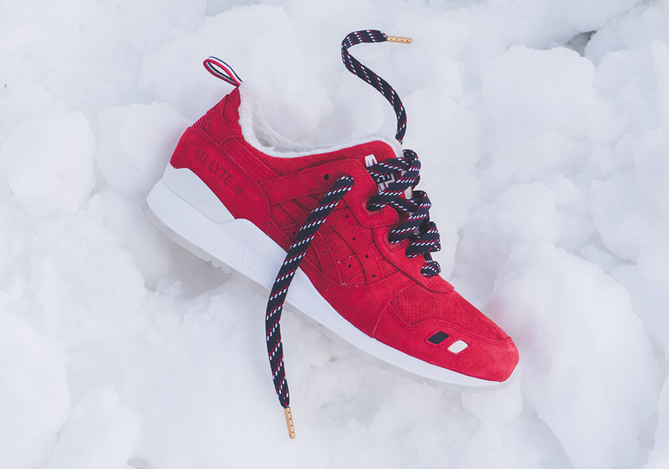 Kith Moncler Asics Gel Lyte 3 Red Release Date 2