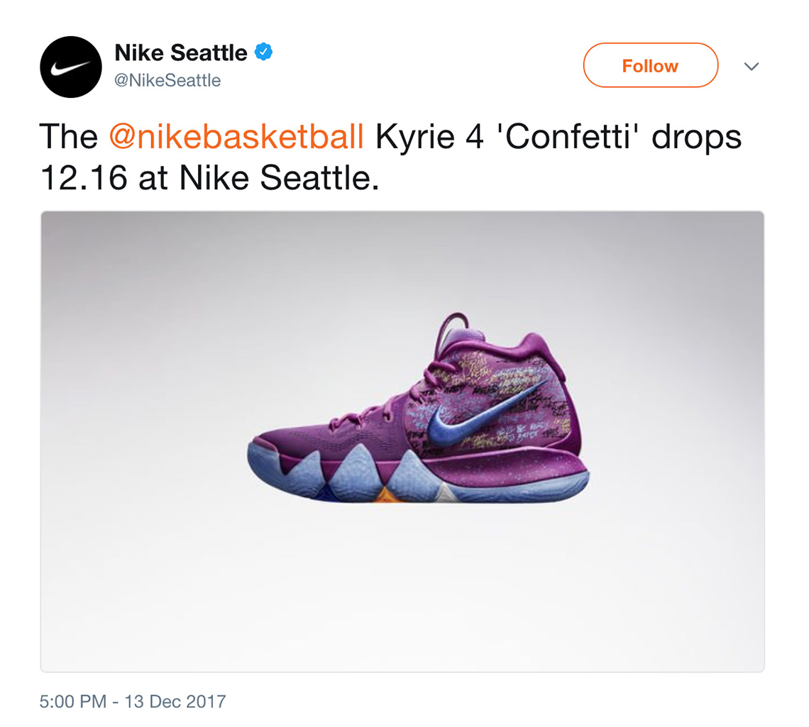 nike kyrie 4 confetti