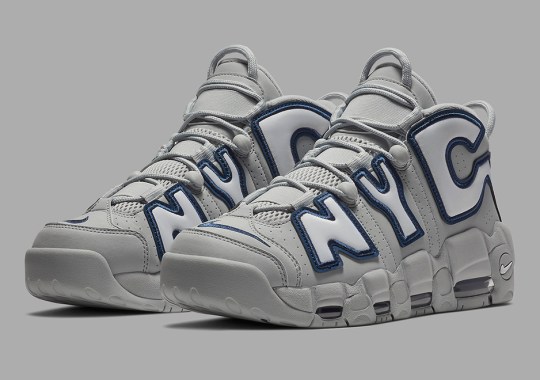 The Nike Air More Uptempo “NYC” Gets Fitted In Yankees “Away” Colors