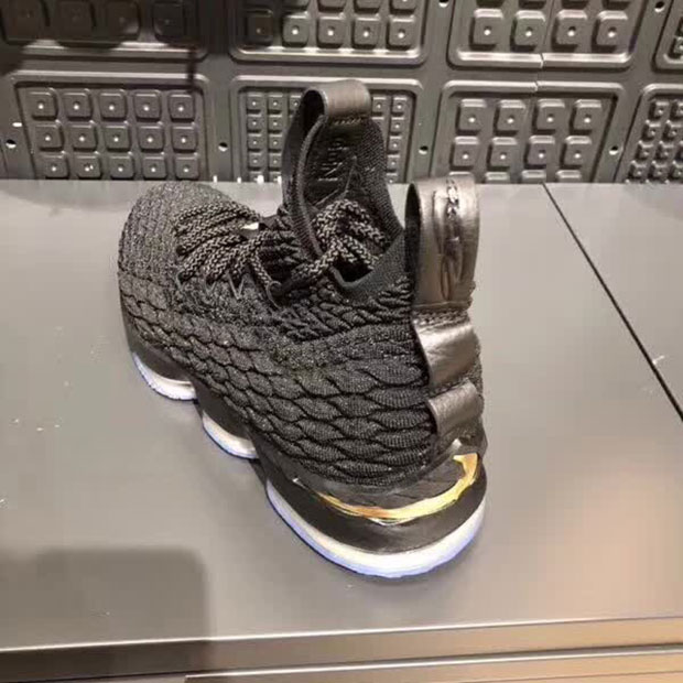 lebron 15 grey and gold