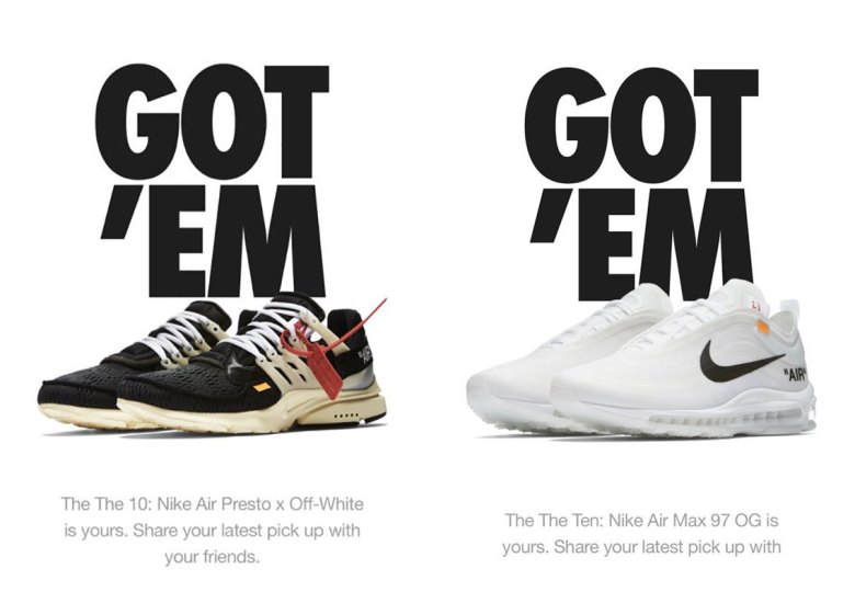 OFF WHITE Nike Releases On SNKRS App Access | SneakerNews.com