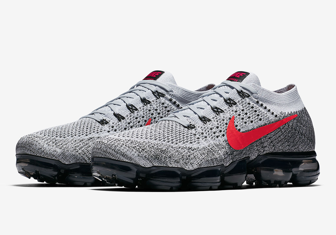 The Nike Vapormax Sets Foot On New Grey/Red Colorway