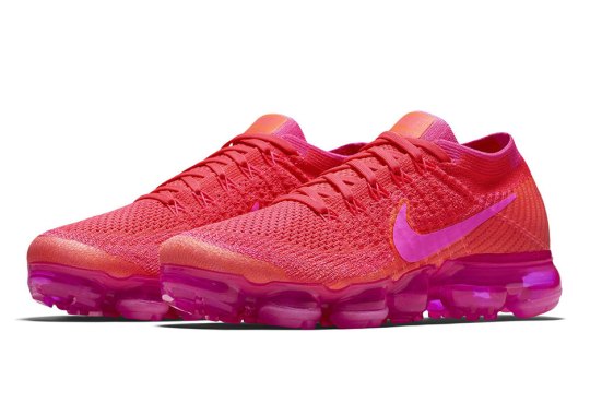 Nike Vapormax Pairs A Bright Crimson With Hot Pink