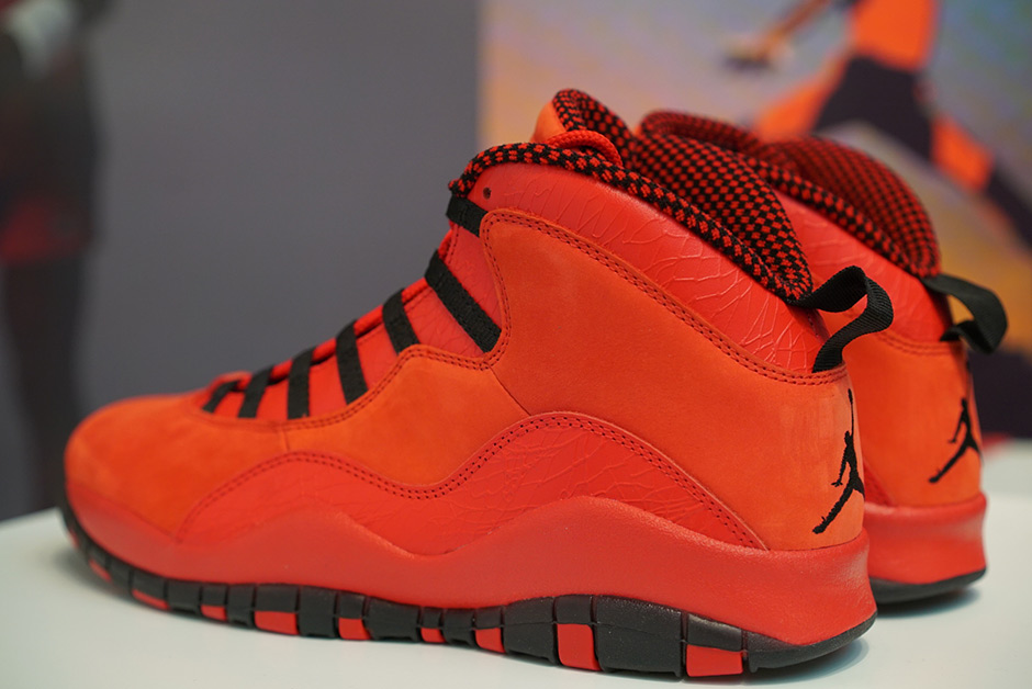 air jordan 10 red and black