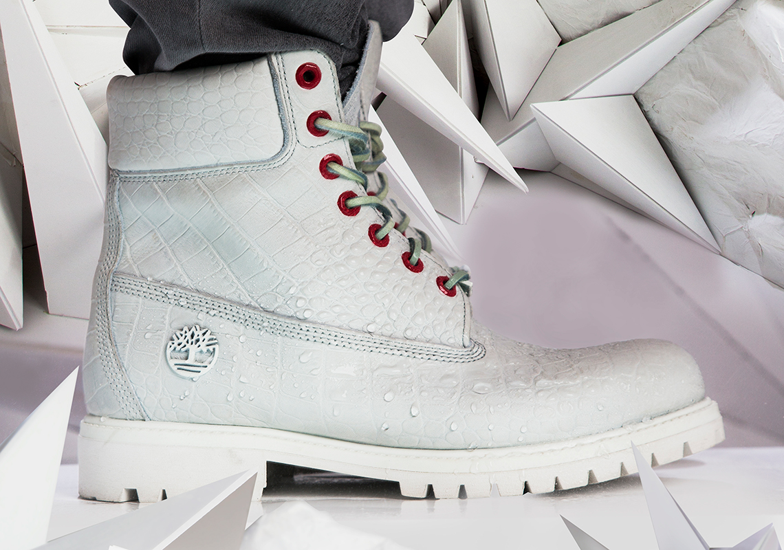 Timberland Unveils The 6" Premium Boot In A Lux “White Serpent” Colorway