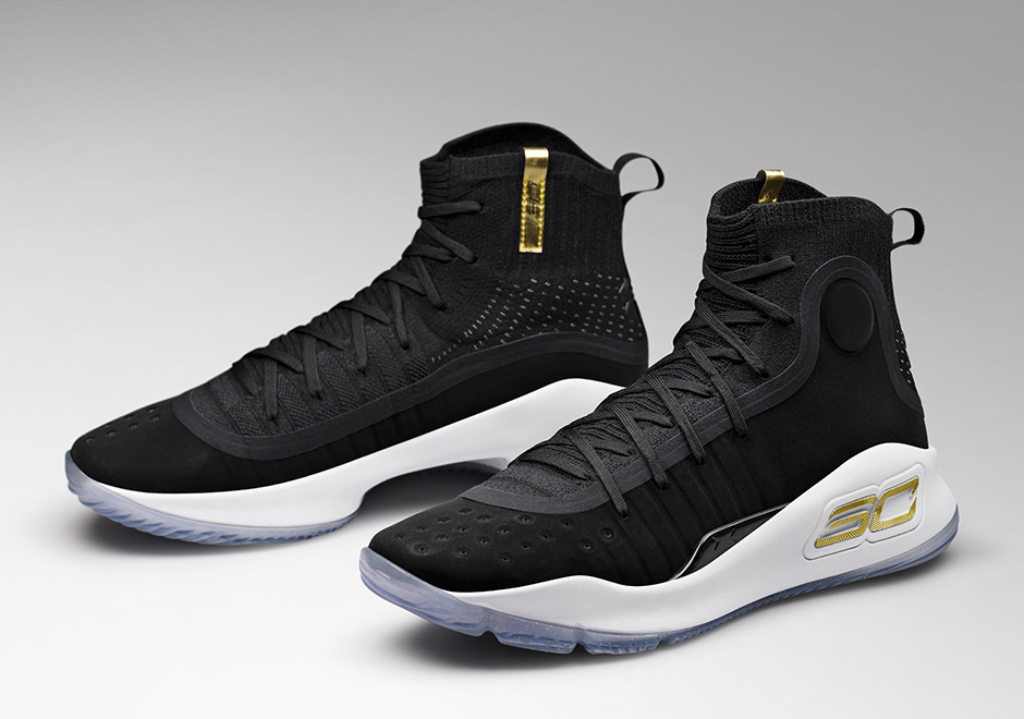 curry 4s black and gold