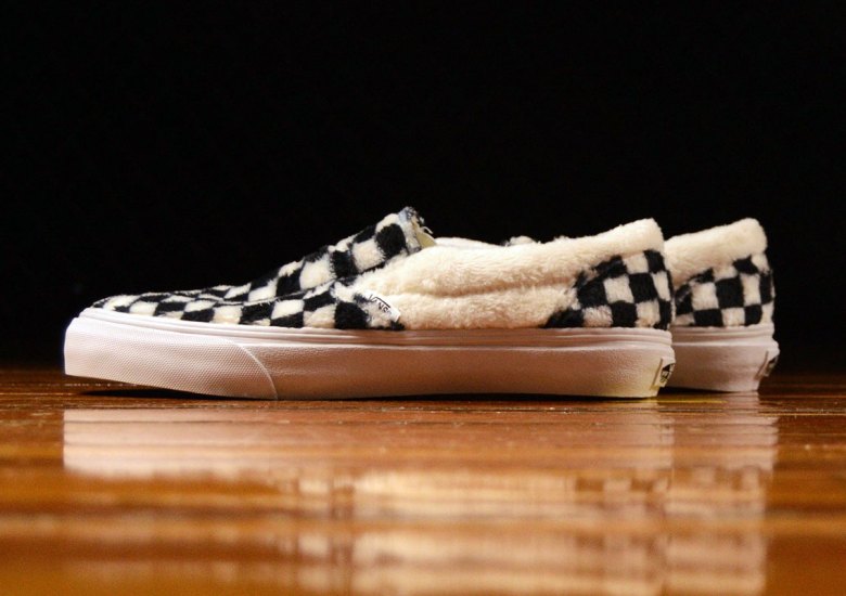 Vans Checkerboard Slip-On Sherpa Available Now | SneakerNews.com