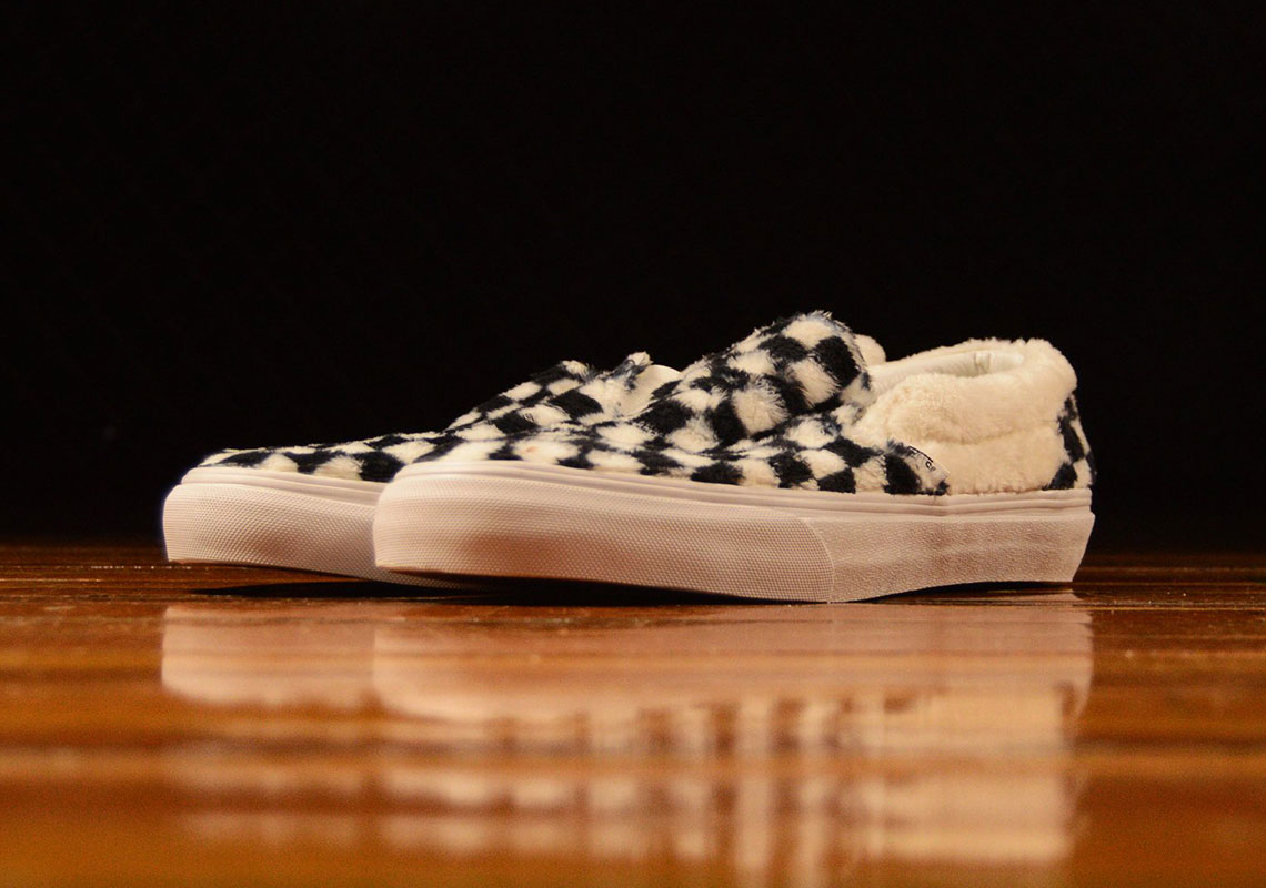 Vans Checkerboard Slip-On Sherpa Available Now | SneakerNews.com