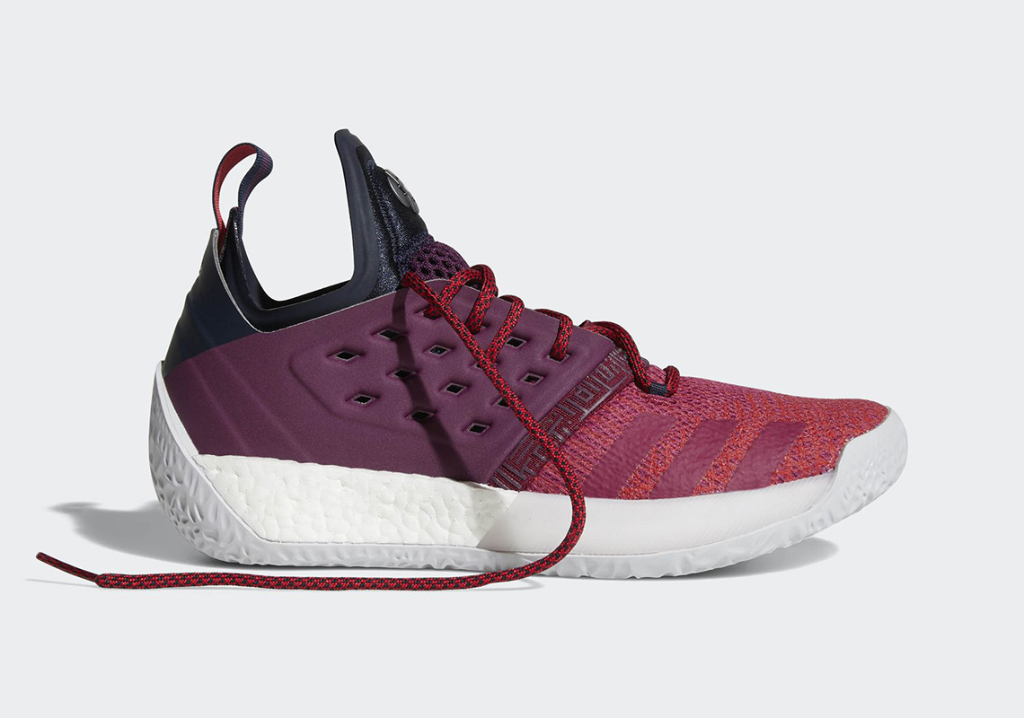 Detailed Look At The adidas Harden Vol. 2 "Maroon"