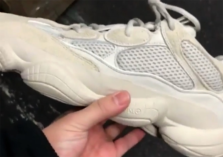 adidas Yeezy Desert Rat 500 Blush Detailed Look SneakerNews